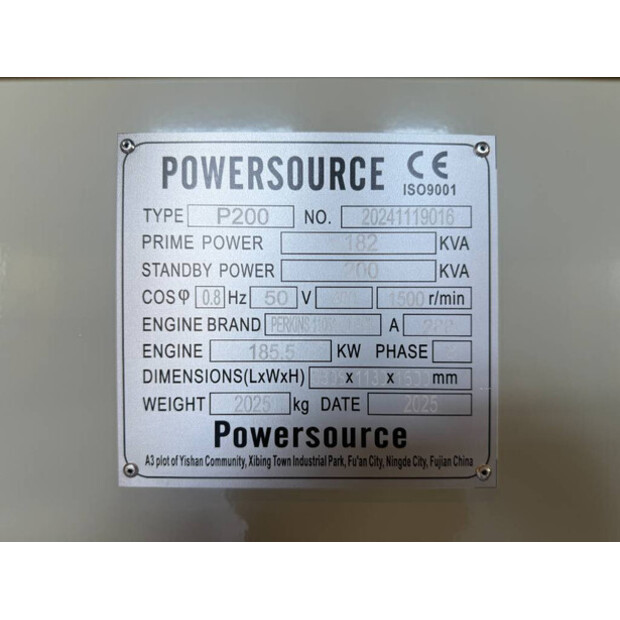 2026 Perkins 1106A-70TAG3-47250488