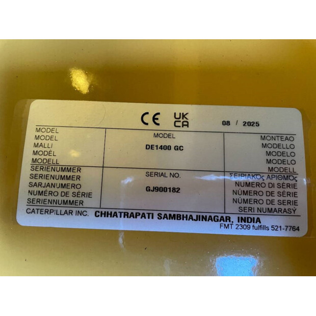 2025 Caterpillar DE1400GC-47250558