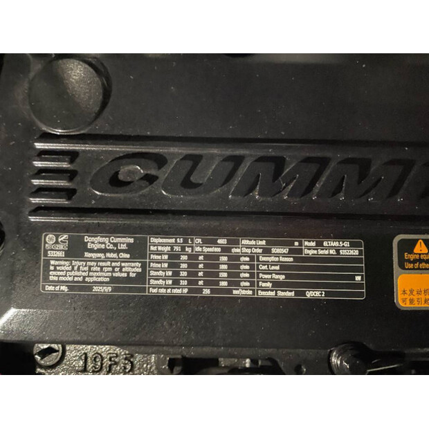 2026 كيومنز 6CTAA9.5-G1 - 352kVA Generator - DPX-20036-47250676