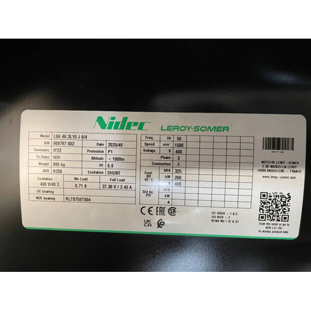 2026 كيومنز 6CTAA9.5-G1 - 352kVA Generator - DPX-20036-47250678