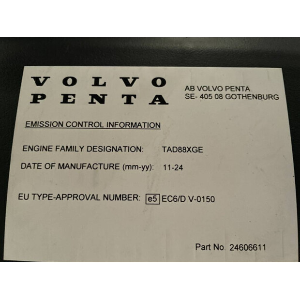 2026 Volvo TAD882GE-SV-47250857