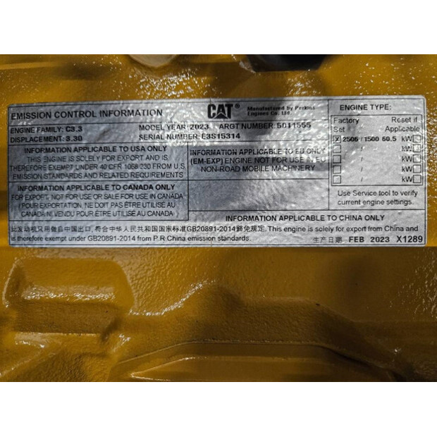 2025 Caterpillar DE65GC-47251020