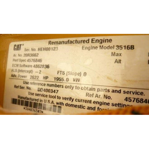 2025 Caterpillar 3516B HD - 2.500 kVA Generator - DPX-18107-47251060