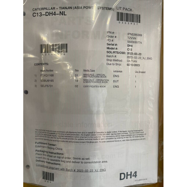 2025 Caterpillar DE450E0 - C13-47251138