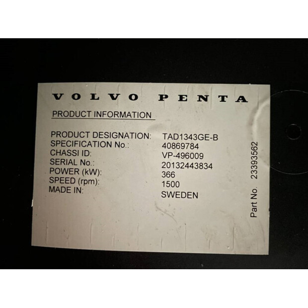 2025 Volvo TAD1343GE-B-47251157