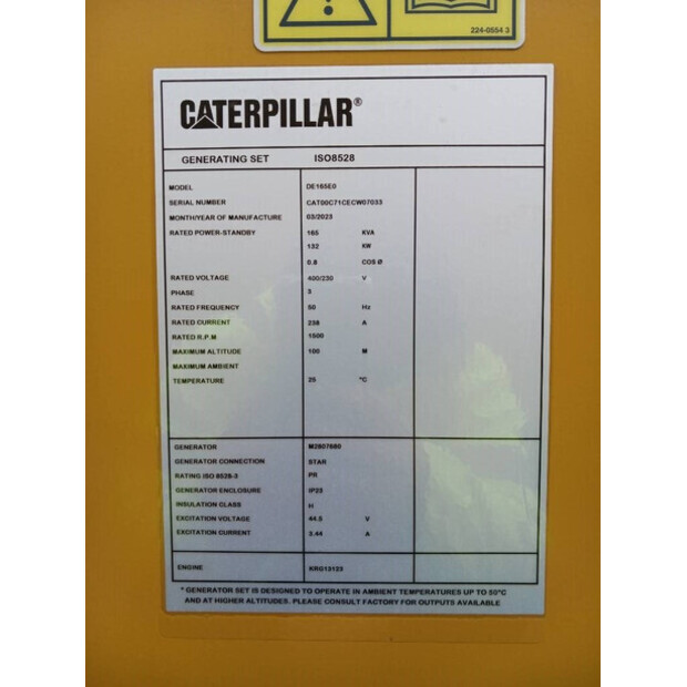 2024 Caterpillar DE165E0-47251953