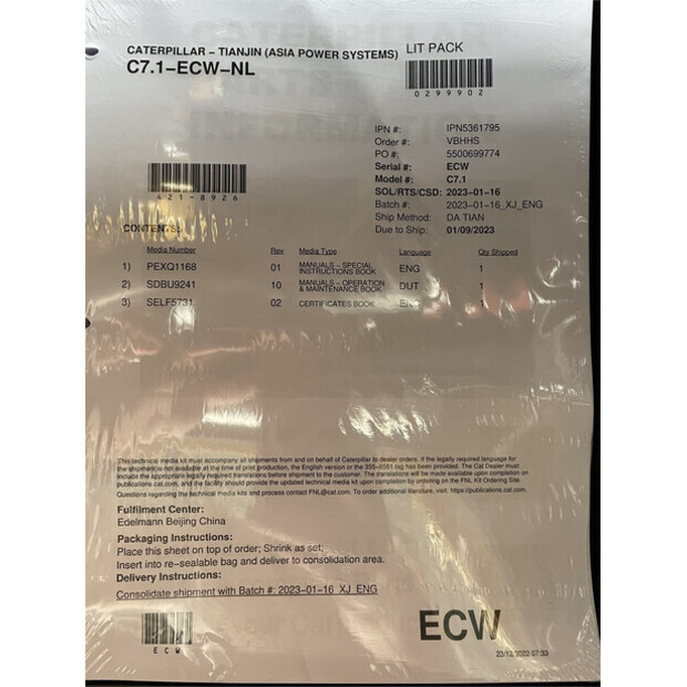 2024 Caterpillar DE165E0-47251970