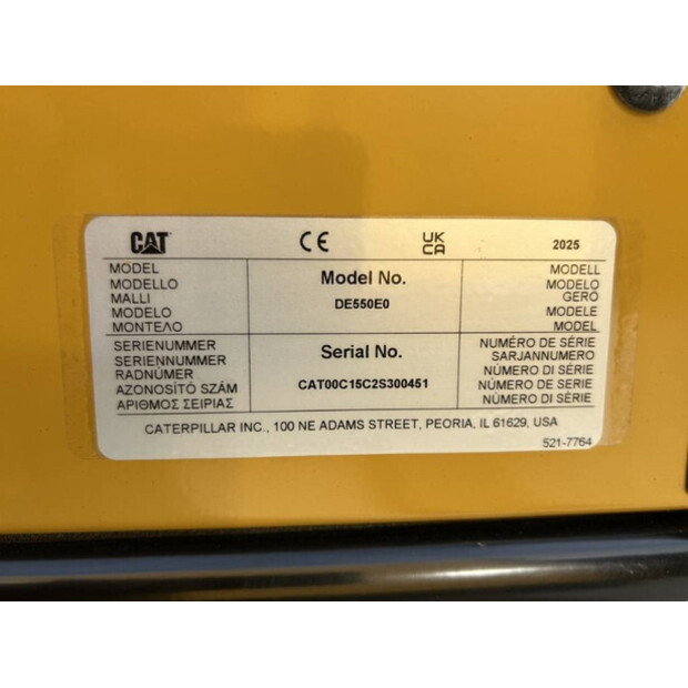 2025 Caterpillar DE550E0 - C15-47252002