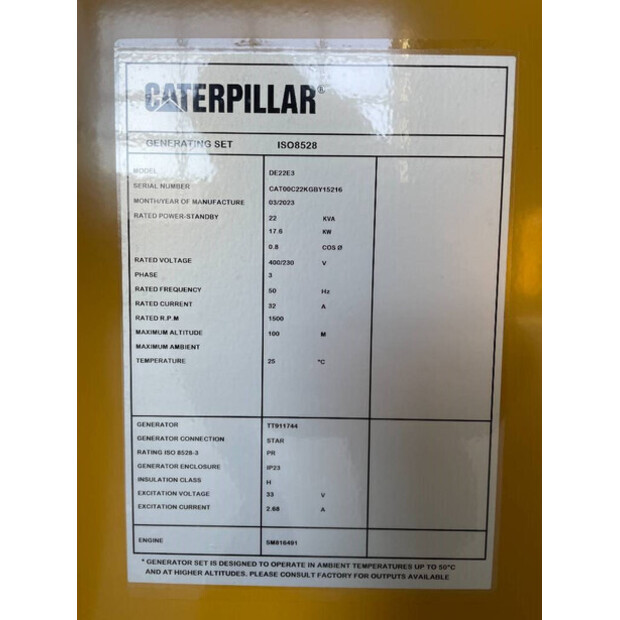 2024 Caterpillar C2.2 DE22E3-47252045