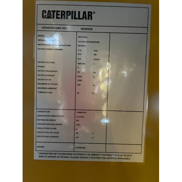 2024 Caterpillar DE715GC-47252066