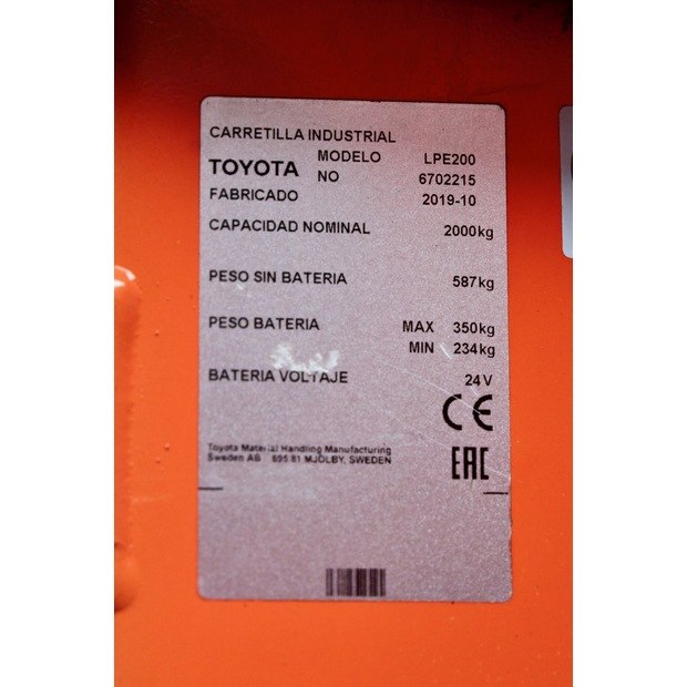 2019 BT LPE 200-47259036