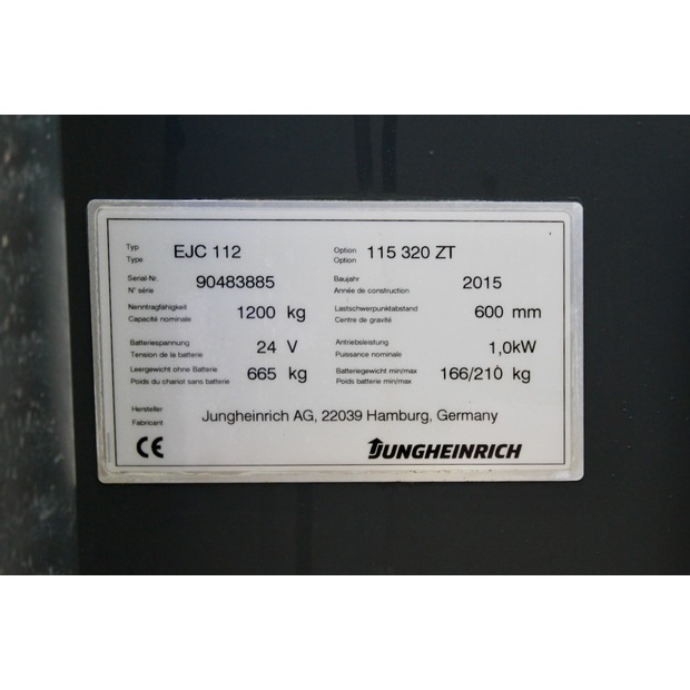 2015 Jungheinrich EJC 112 320 ZT-47259107