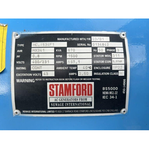 2001 Perkins 3008TAG4-47268990