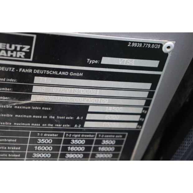 دويتس Fahr Warrior 7250 TTV-47294680