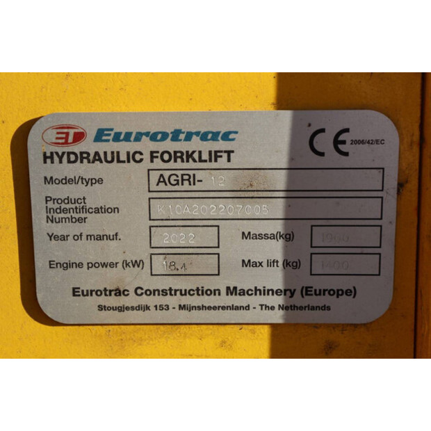 2022 Eurotrac Agri 12-47299717