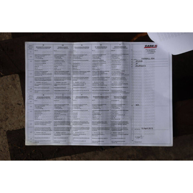 2014 كاس IH Farmall 65A-47300144
