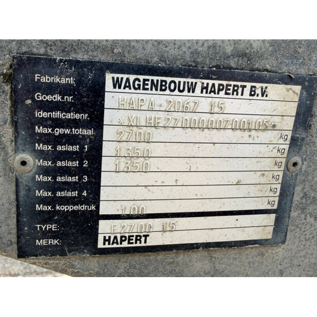 2008 Hapert F2700-47300970