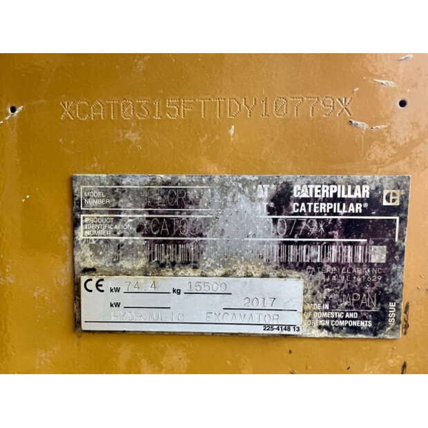 2017 Caterpillar 315F LCR-47321143