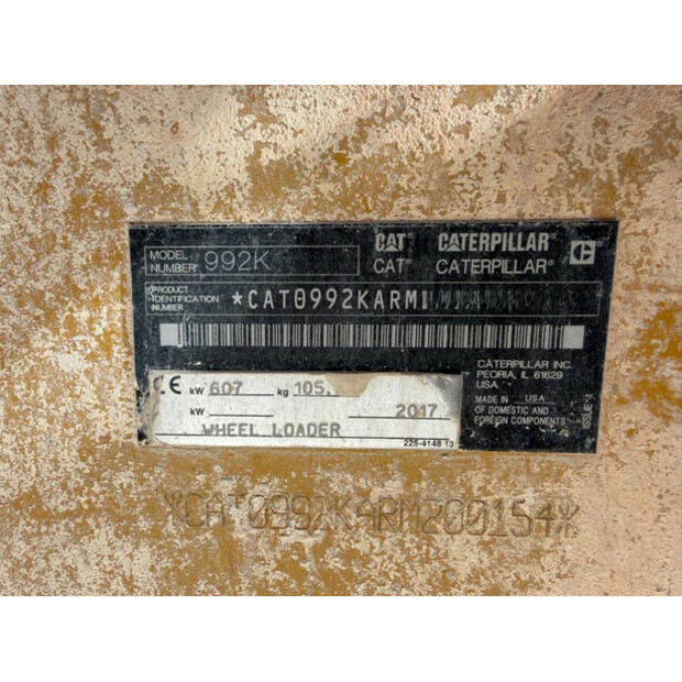 2017 Caterpillar 992G-47321493