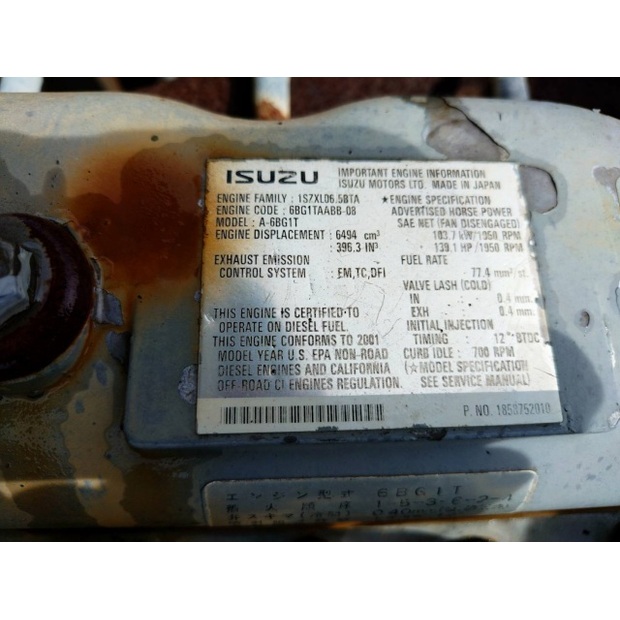 2001 Hitachi HC1110-47343190