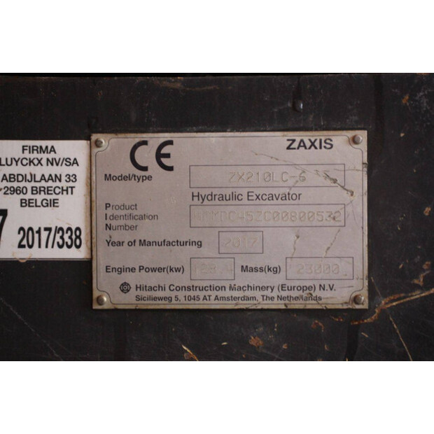 2017 هيتاشى ZX210LC-6-47346659
