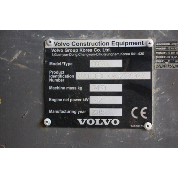 2015 Volvo EC80D-47346777
