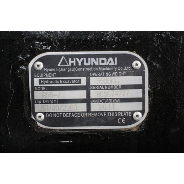 2011 Hyundai R55-7-47347450
