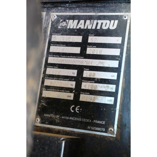 2018 Manitou MLT 741 140 V+-47347924