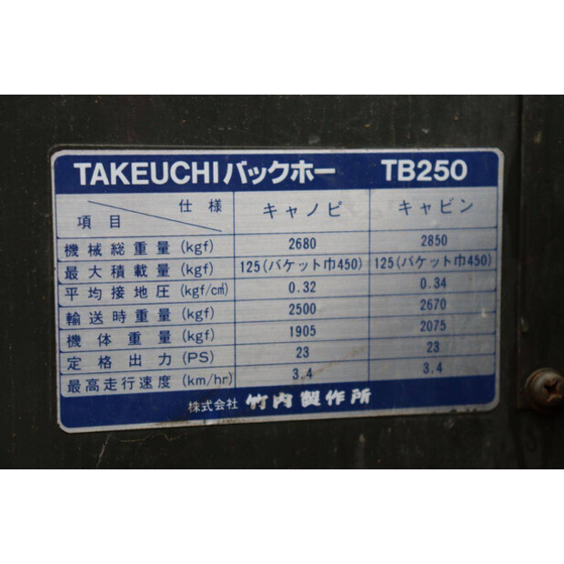 TAKEUCHI TB250-47350430