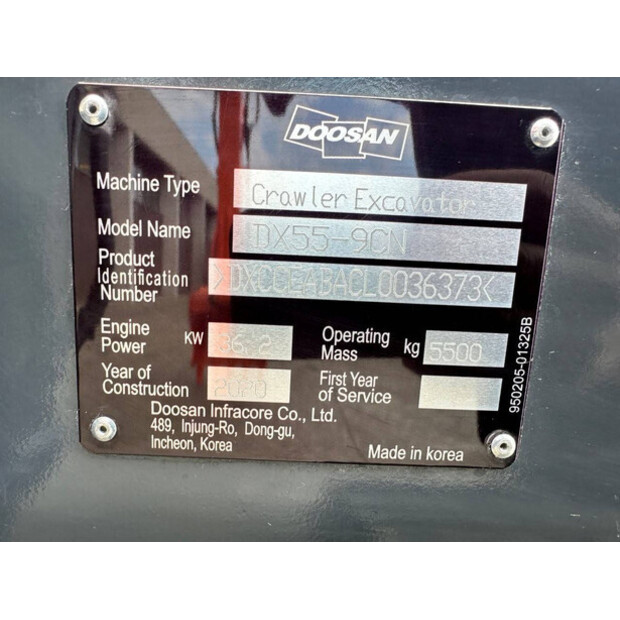 2020 دووسان DX55-9CN-47352844