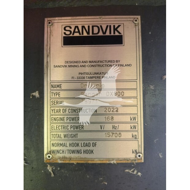 2022 Sandvik DX800-47378444