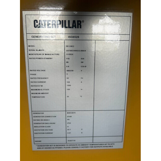 2026 Caterpillar DE110E2-47418475