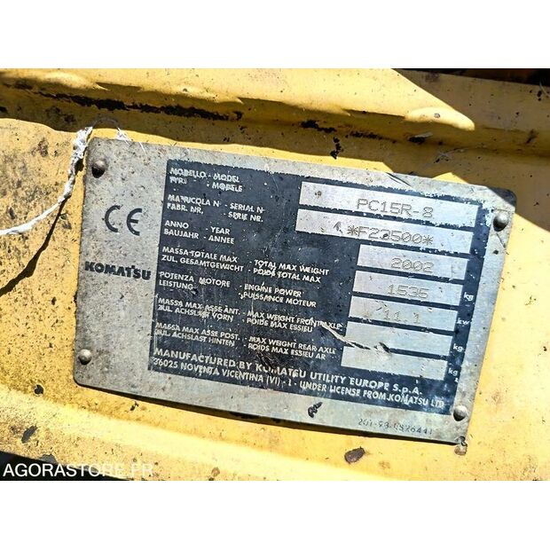 2002 كوماتسو PC15R8-47436869
