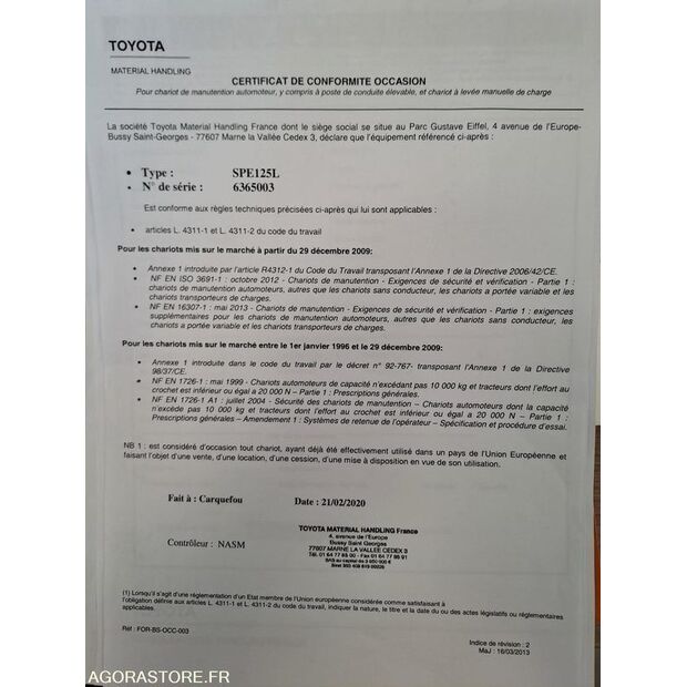 Toyota SPE125L-47436938