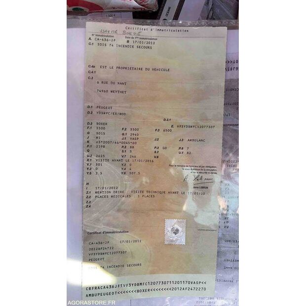 2012 بيجو BOXER-47437398