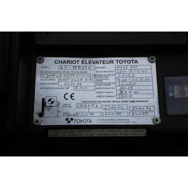 2015 Toyota 40-8FD35N-47437980