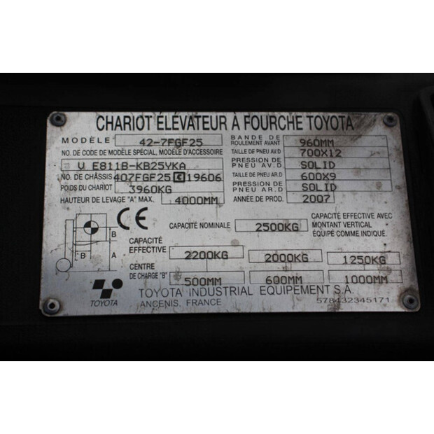 2007 Toyota 42-7FGF25-47438056