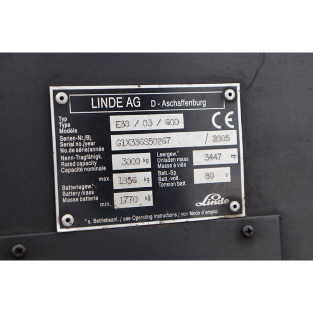 2005 Linde E30/03/600-47438394