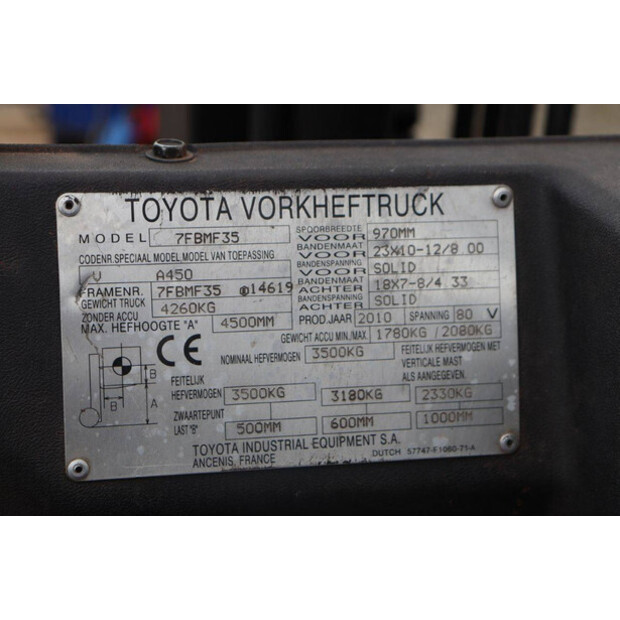 2010 Toyota 7FBMF35-47438510