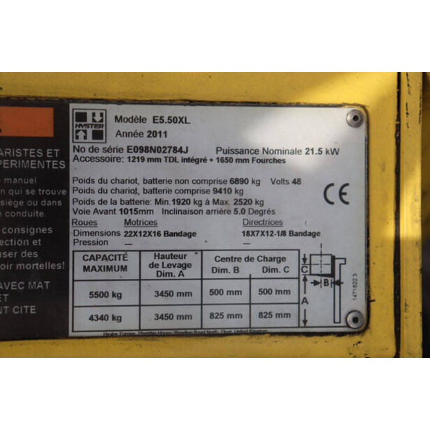 2011 Hyster E5.50XL-47438977