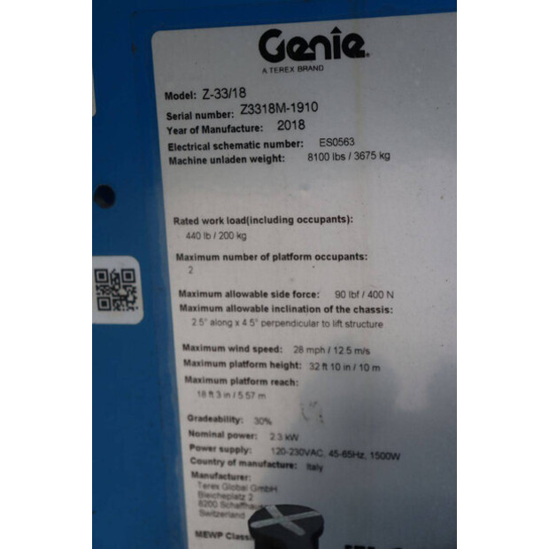 2018 Genie Z-33/18-47439015