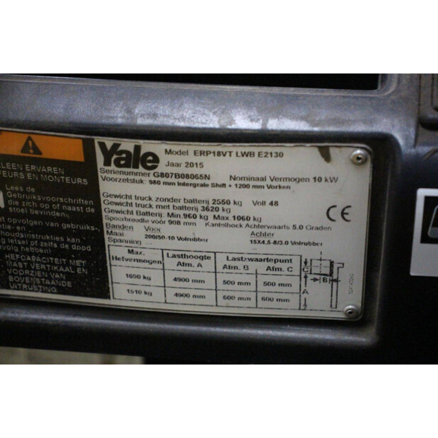 2015 Yale ERP18VT-47440614