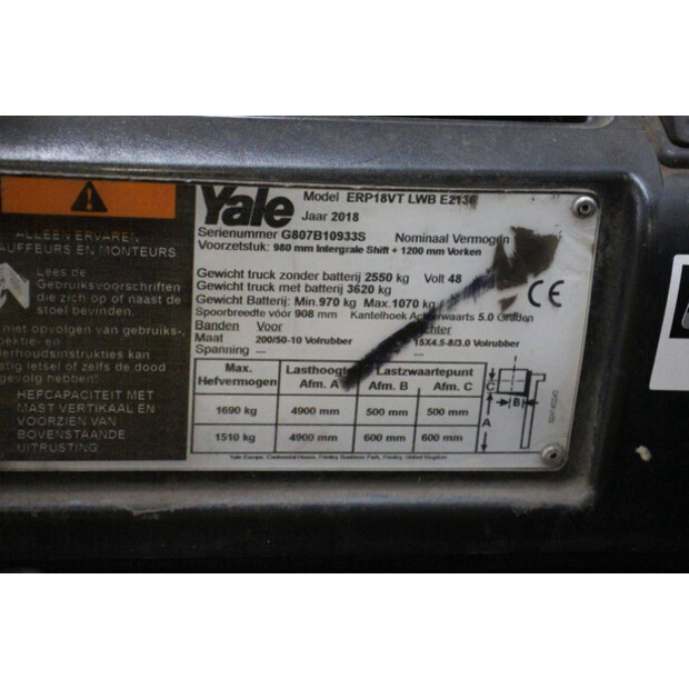 2018 Yale ERP18VT-47440650