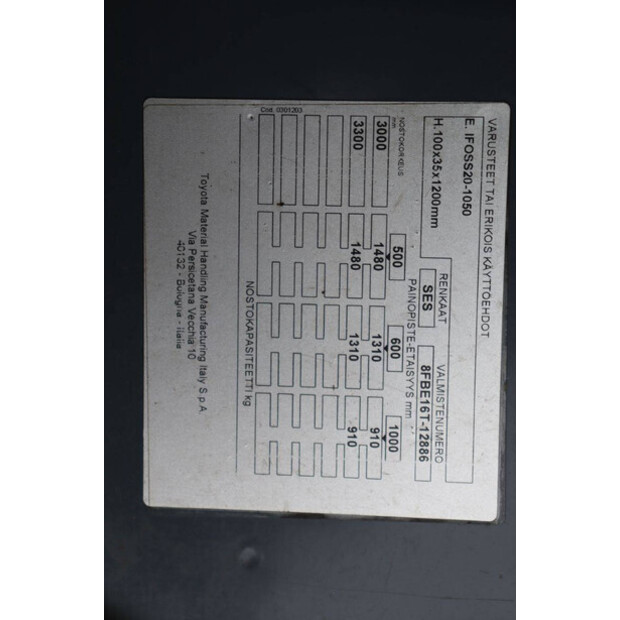 2018 تويوتا 8FBE16T-47441460
