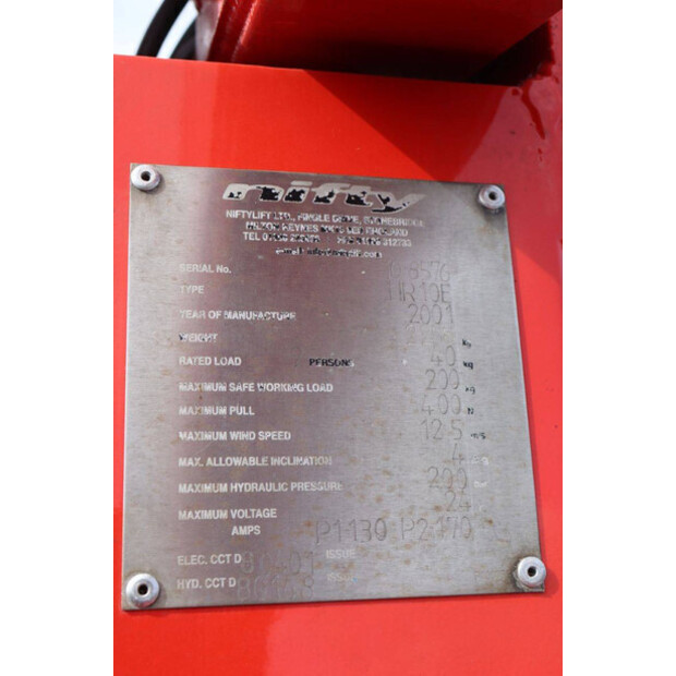 2001 Niftylift HR10E-47441556
