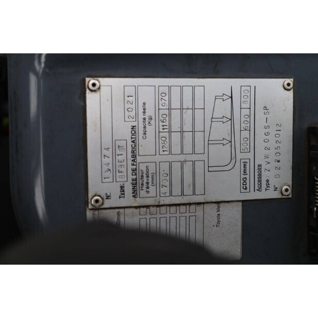 2021 تويوتا 8FBE18T-47441660