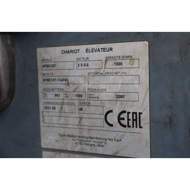 2021 تويوتا 8FBE18T-47441667