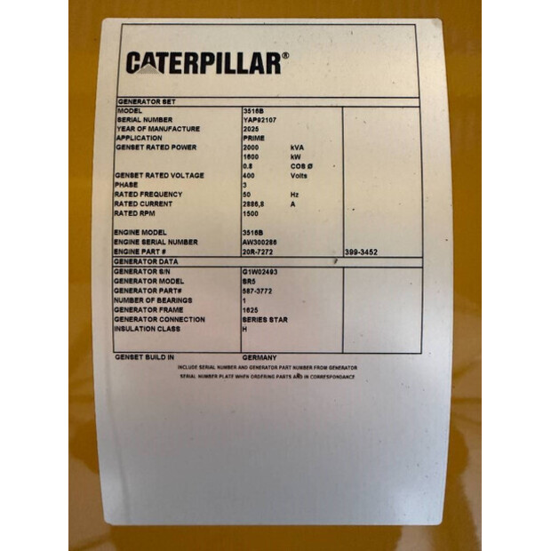 2026 Caterpillar 3516B-47443713