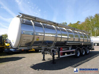 Image for Tanker Semi Trailers 2007 BURG Food tank inox 37.5 m3 / 3 comp for Sale in Germany