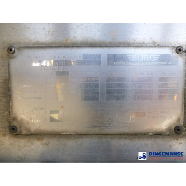 2007 بيرغ Food tank inox 37.5 m3 / 3 comp-47465516